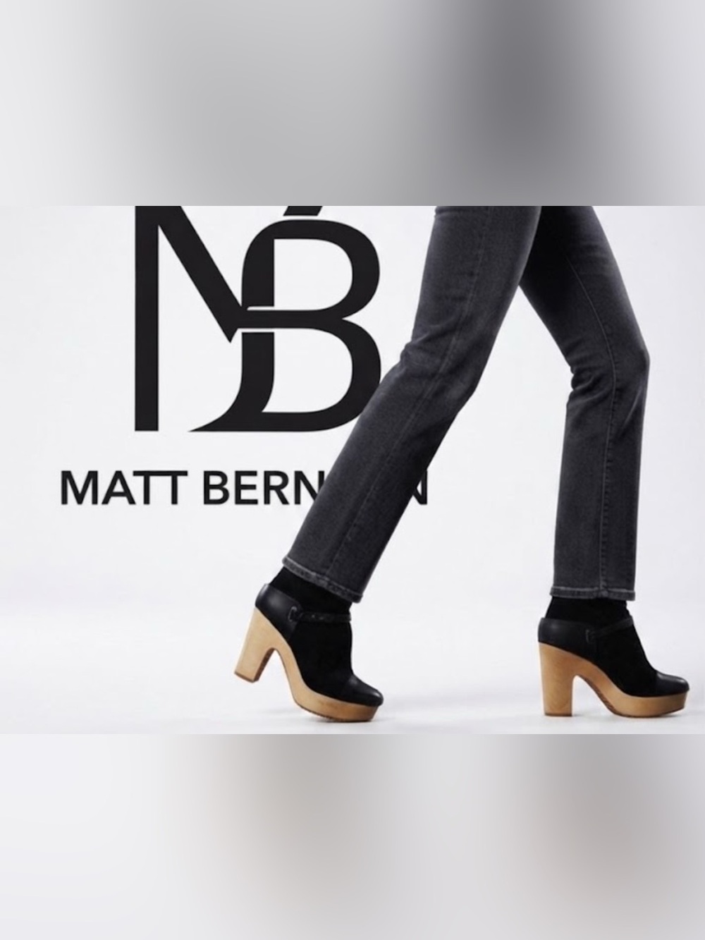 Authentic Matt Bernson designer black leather ankle boots booties Sz
11